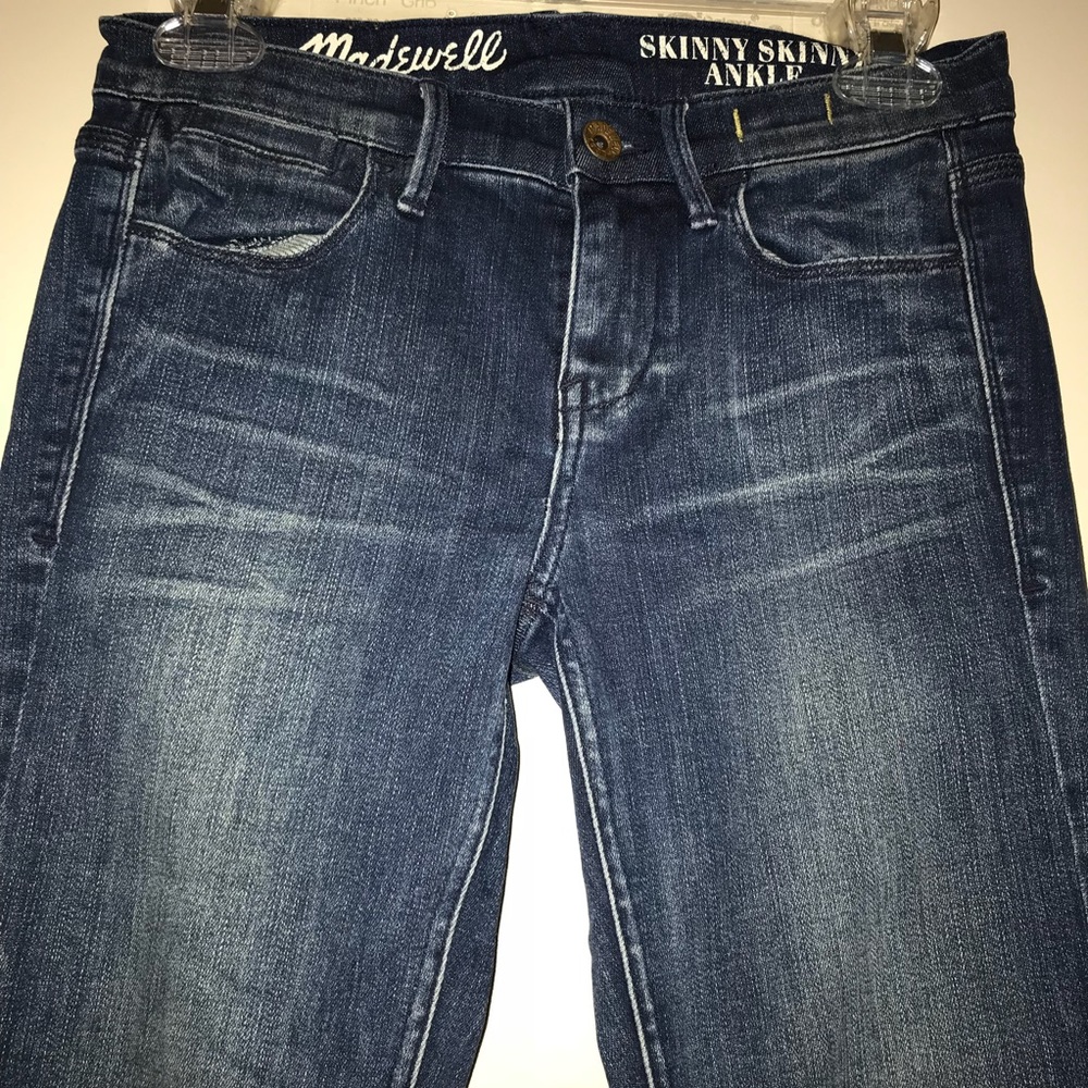 Madewell skinny skinny ankle zip jeans size 24